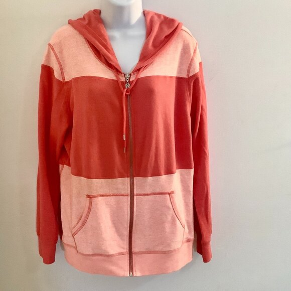 Victoria Secret Hoodie Jacket Pink Large Logo on Back - Picture 2 of 7